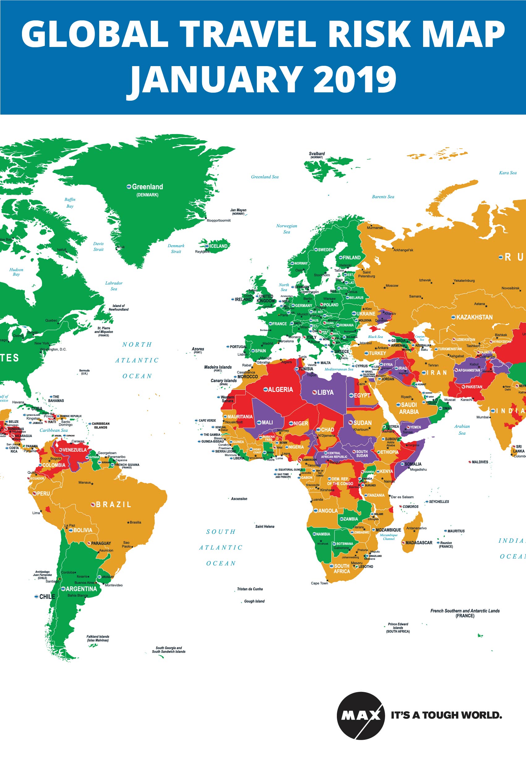 Global Travel Risk Map 2019 